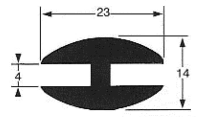 Profil gumowy typ H